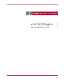 6 Undergraduate Financial Aid
