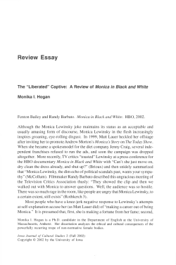 A Review of "Monica in Black and White"