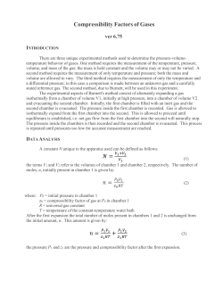 Compressibility Factors of Gases