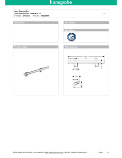 Axor Bouroullec Axor Bouroullec Towel Bar, 12` Finishes : Chrome