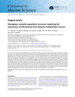 Managing a complex population structure: exploring the importance