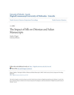 The Impact of Silk on Ottonian and Salian Manuscripts