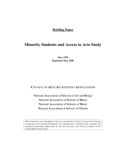 Briefing Paper - National Association of Schools of Theatre