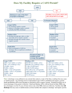 Does My Facility Require a CAFO Permit?