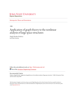 Application of graph theory to the nonlinear analysis of large space