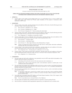 Operation of Motor Graders towing multiple trailers up to maximum