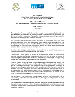 2nd Congress of the World Conference on Constitutional Justice Rio