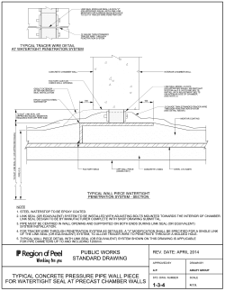 Public Works - Standard Drawing - Typical Concrete Pressure Pipe