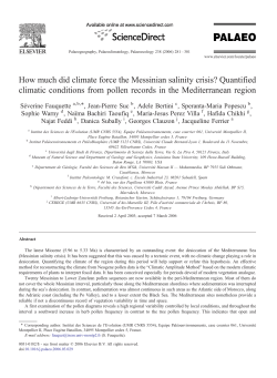 How much did climate force the Messinian