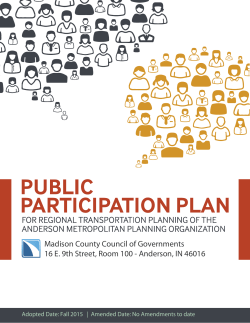 Public Participation Plan - The Madison County Council of