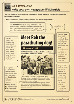 Write your own newspaper article