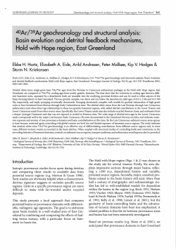 AOAr /39 Ar geochronology and structural analysis
