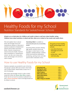 Healthy Foods for my School