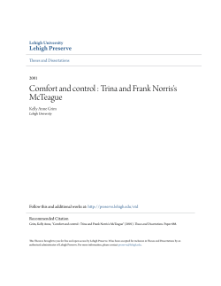Comfort and control : Trina and Frank Norris`s