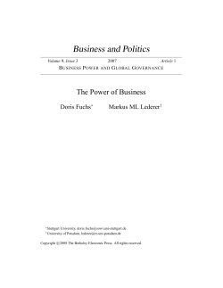 The Power of Business