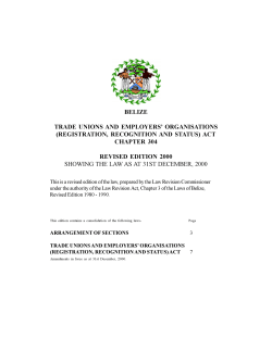 trade unions and employers organisations