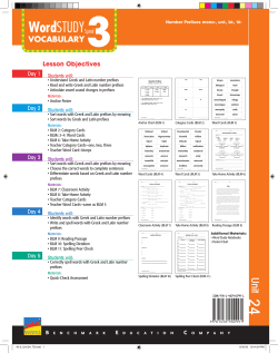 Kit 3_Unit 24_TG.indd - Benchmark Word Study Resource