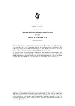 Annotations - Law Reform Commission