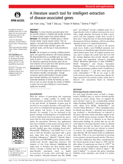 A literature search tool for intelligent extraction of