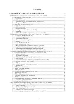 Chapter 3 Acquisition of nationality