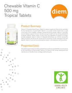 Chewable Vitamin C 500mg Tropical Tablets