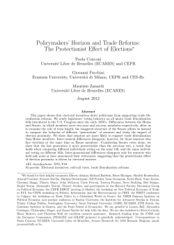 The Protectionist Effect of Elections