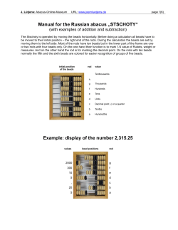 STSCHOTY, Bedienungsanleitung