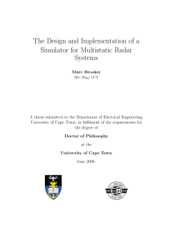 The Design and Implementation of a Simulator for Multistatic Radar