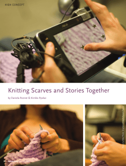Knitting Scarves and Stories Together
