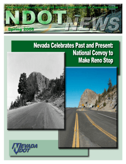 National Convoy to Make Reno Stop