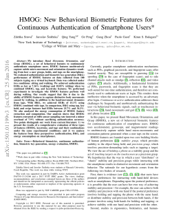 HMOG: New Behavioral Biometric Features for