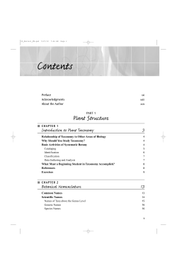 Complete Table of Contents