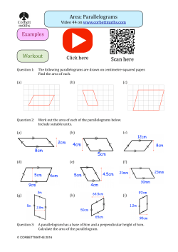 Area of a Parallelogram