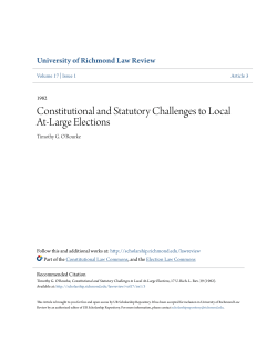 Constitutional and Statutory Challenges to Local At