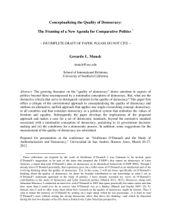 full paper. - Kellogg Institute for International Studies