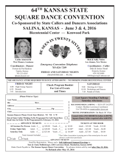 64th kansas state square dance convention