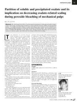 Partition of soluble and precipitated oxalate and its implication on