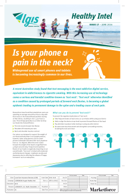 Healthy Intel Newsletter June​ 2016 Issue 17