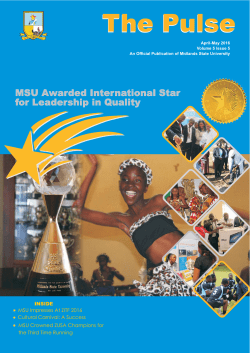 The Pulse Volume 5 Issue 5 - Midlands State University
