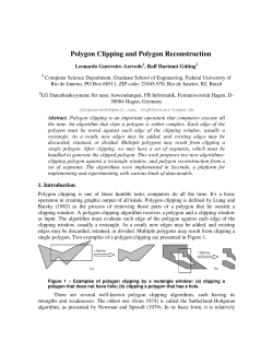 Polygon Clipping and Polygon Reconstruction
