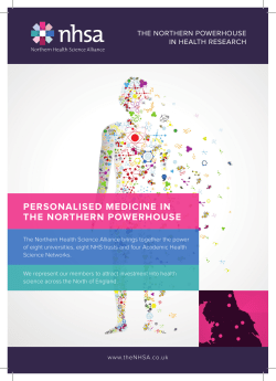 PERSONALISED MEDICINE IN THE NORTHERN POWERHOUSE