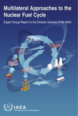 Multilateral Approaches to the Nuclear Fuel Cycle