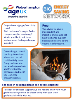 For drop in sessions please see details opposite