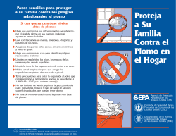 Proteja a Su Familia Contra el Plomo en el Hogar - HUD.gov