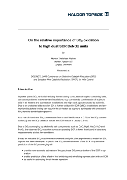 On the Relative Importance of SO2 Oxidation to