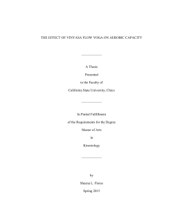 THE EFFECT OF VINYASA FLOW YOGA ON AEROBIC CAPACITY