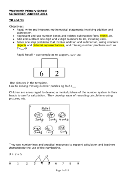 Addition Progression 2015