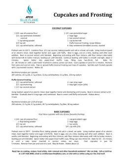 Cupcakes and Frosting - ATCO Blue Flame Kitchen