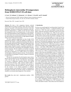 Heliospheric interstellar H temperature from SOHO/SWAN H cell data