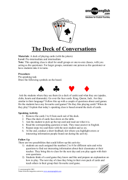 Deck of Conversations